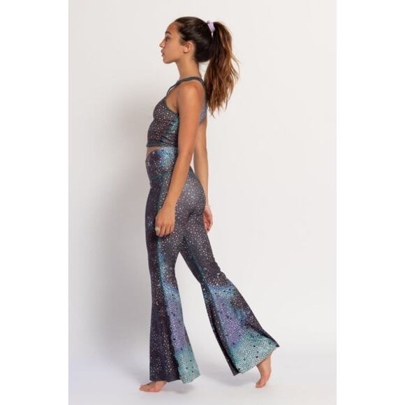 Teeki Mermaid Fairy Queen Teal Crop Bell Bottom - Picture 13 of 14